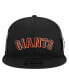 Фото #2 товара Men's Black San Francisco Giants Post Up Pin 9FIFTY Snapback Hat