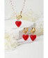 ფოტო #4 პროდუქტის Esmée Glaze Heart Dangle Earrings