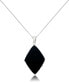 ფოტო #2 პროდუქტის Marquise Onyx Teardrop Pendant and a Curb Chain