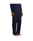 ფოტო #6 პროდუქტის Men's Tall Poplin Pajama Pants