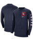 Фото #1 товара Men's Navy Gonzaga Bulldogs Seasonal Max90 2-Hit Long Sleeve T-shirt