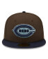 Фото #3 товара Men's Brown and Navy Cincinnati Reds 1938 MLB All-Star Game Walnut 9FIFTY Fitted Hat