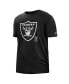 Фото #3 товара Men's Black Las Vegas Raiders 2022 Sideline Ink Dye T-shirt
