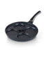 Фото #1 товара Marble Nonstick Egg Frying Pan, 4-Cup Cookware Pancake Pan Omelet Pan, Black