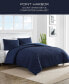 Point Harbor Embossed 3 Piece Duvet Cover Set, Full/Queen