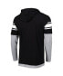 ფოტო #2 პროდუქტის Men's Black Las Vegas Raiders Long Sleeve Hoodie T-shirt
