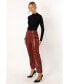 ფოტო #3 პროდუქტის Women's Maverick Leather Pants