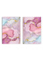 Aquarell Rosa Echtgold Poster Set