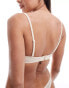 Dorina Exclusive Invisible Sculpt mesh unpadded bandeau bra with removeable straps in biscuit