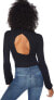 Jack by BB Dakota 171130 Womens Bodysuit with Back Cutout Black Size Medium
