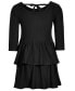 Toddler & Little Girls Ribbed-Knit Tiered Ruffle Dress, Created for Macy's