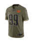 Фото #3 товара Men's Chase Young Olive Washington Commanders 2022 Salute To Service Limited Jersey