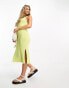 Фото #4 товара Threadbare crochet midi dress in lime