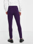 Фото #3 товара ASOS DESIGN super skinny tuxedo suit trousers in purple