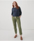 ფოტო #2 პროდუქტის Plus Size Cotton Classic Fine Knit Wide Neck Sweater