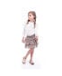 ფოტო #3 პროდუქტის Big Girls Carter Cream Fine Yarn Eyelet Cardigan