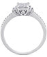 ფოტო #3 პროდუქტის Diamond Princess Quad Cluster Engagement Ring (1/2 ct. t.w.) in 14k White Gold