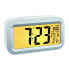 Фото #4 товара TFA Dostmann 60.2553.02, Digital alarm clock, Rectangle, Silver, White, Plastic, -9 - 50 °C, LCD