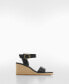 Фото #8 товара Women's Wedge Buckle Sandals