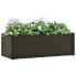 Фото #3 товара Garden Raised Bed with Self Watering System Mocha 39.4"x16.9"x13"