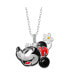 Фото #1 товара Disney 100 Minnie Mouse Silver Plated Head Pendant Necklace - 18" Chain- Officially Licensed, Limited Edition