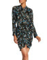 Фото #1 товара VERONICA BEARD 156345 Women's Georgina Long Sleeve Print Silk Dress Sz. 4