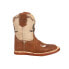 Фото #1 товара Roper Cowbaby Embroidered Square Toe Cowboy Infant Boys Brown Casual Boots 09-0