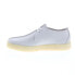 Фото #10 товара Clarks Trek Cup 26165824 Mens White Suede Oxfords & Lace Ups Casual Shoes
