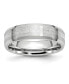 ფოტო #1 პროდუქტის Cobalt Sterling Silver Inlay Satin Beveled Edge Band Ring