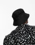 Jack & Jones originals logo bucket hat in black