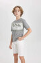 Erkek Çocuk T-shirt C1936a8/gr67 Grey