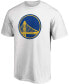 Фото #2 товара Men's White Golden State Warriors Primary Team Logo T-shirt