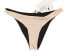 Skin 240571 Womens Reversible Cheeky Bikini Bottom Swimwear Blush/Black Size S/P