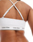 Calvin Klein Bralette Bikini Top - CK Meta Legacy in White Pvh Klassisches Weiß, M - EU 38 - фото #3