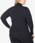 ფოტო #2 პროდუქტის Plus Size Softwear with Stretch Turtleneck