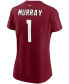 ფოტო #2 პროდუქტის Women's Kyler Murray Cardinal Arizona Cardinals Name Number T-shirt