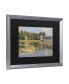 Фото #2 товара Claude Monet The Bridge at Argenteuil Matted Framed Art - 20" x 25"
