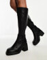 Фото #8 товара ALDO Wide Fit Auster mid heel knee boots in black