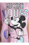 Фото #4 товара Свитшот женский LC WAIKIKI Mickey Mouse XSIDE Bisiklet Yaka+'&Baskılı Kısa Kollu Kadın Tişört - 100% хлопок