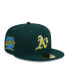 ფოტო #1 პროდუქტის Men's Green Oakland Athletics 2023 MLB Father's Day On-Field 59FIFTY Fitted Hat