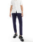 French Connection linen formal smart trouser in blue