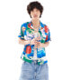 Фото #1 товара Obey printed short sleeve shirt in multi