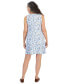 Фото #2 товара Women's Printed Sleeveless Knit Flip Flop Dress, Created for Macy's