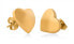 Delicate heart earrings made of gold-plated steel VAAXF256G