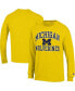 Фото #2 товара Men's Maize Michigan Wolverines High Motor Long Sleeve T-shirt