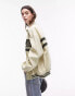 Фото #3 товара Topshop – Oversize-Rennjacke aus Baumwolle in Creme