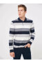 NAVY BLUE STRIPED LGS