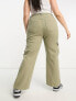 Фото #5 товара Yours straight leg cargo jean in khaki