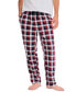 ფოტო #1 პროდუქტის Men's Cozy Fleece Pajama Pants