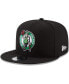 Фото #1 товара Men's Black Boston Celtics Official Team Color 9FIFTY Snapback Hat